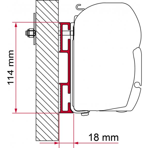 FIAMMA Adapter Fiamma f. F45 Adapter D 120