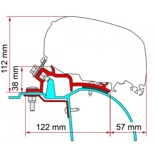 FIAMMA Adapter Kit passend für Renault Master H2