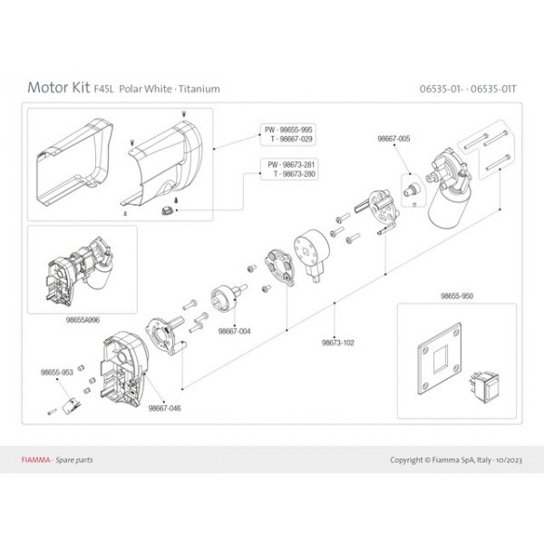 FIAMMA Kit Differenzialmotor _Ersatz vom 02577-01-_