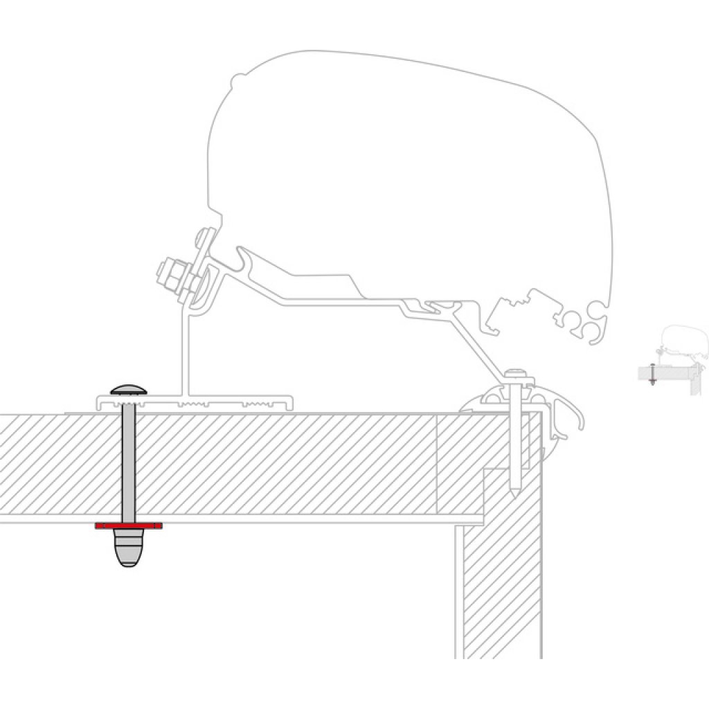 FIAMMA Kit passend für LMC für Adapter CaravanRoof