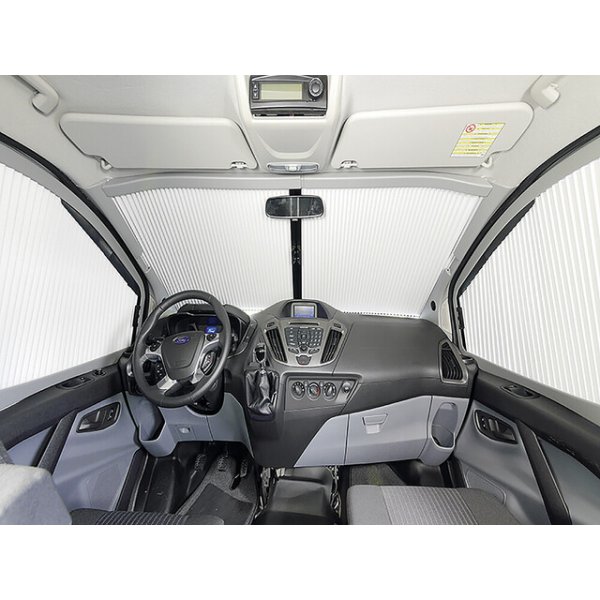 REMIS REMIfront IV Frontscheiben Verdunkelung Sichtpaket 2/3 Ford Transit Custom V362 ab 2018 Farbe grau