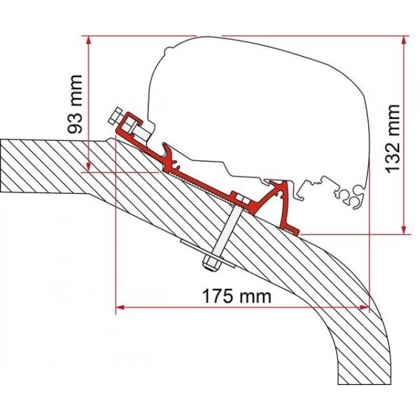 FIAMMA Adapter FIAMMA passend für LMC Tec 500 cm