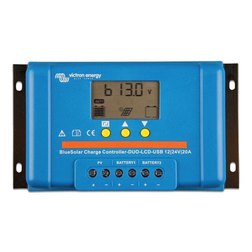 Victron Energy Solarregler Victron BlueSolar PWM DUO-LCD & USB 12 / 24V-20A