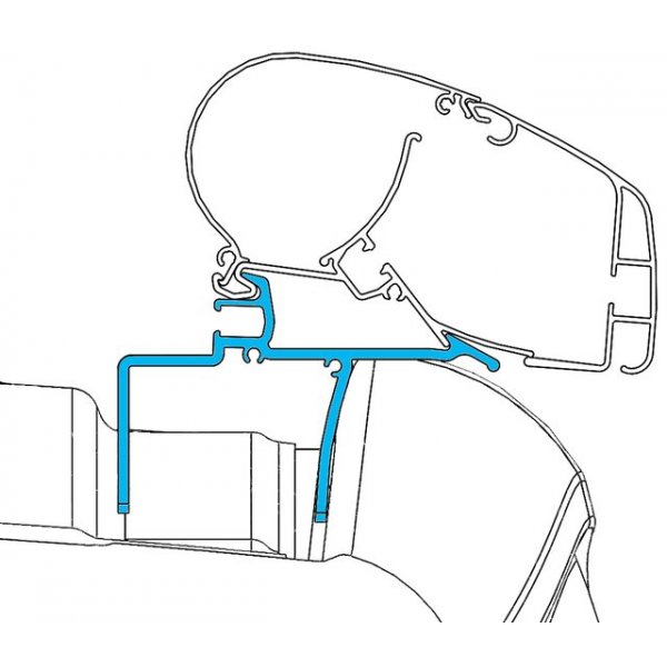 DOMETIC Adapterkit 3-tlg. zu Dachmarkise Dometic PerfectRoof 2000 + 2500 VW Crafter ab 2017