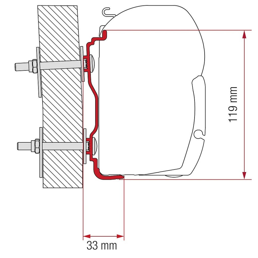 FIAMMA Adapter Hymer ab 2016 für F45 / F70