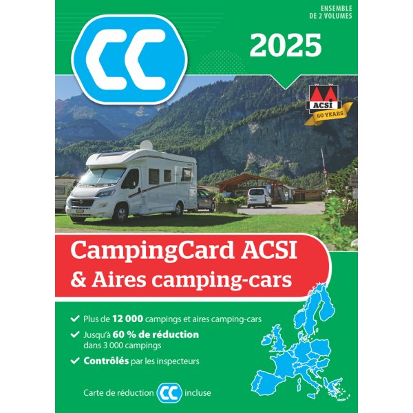 ACSI CampingCard & Aires camping-cars 2025