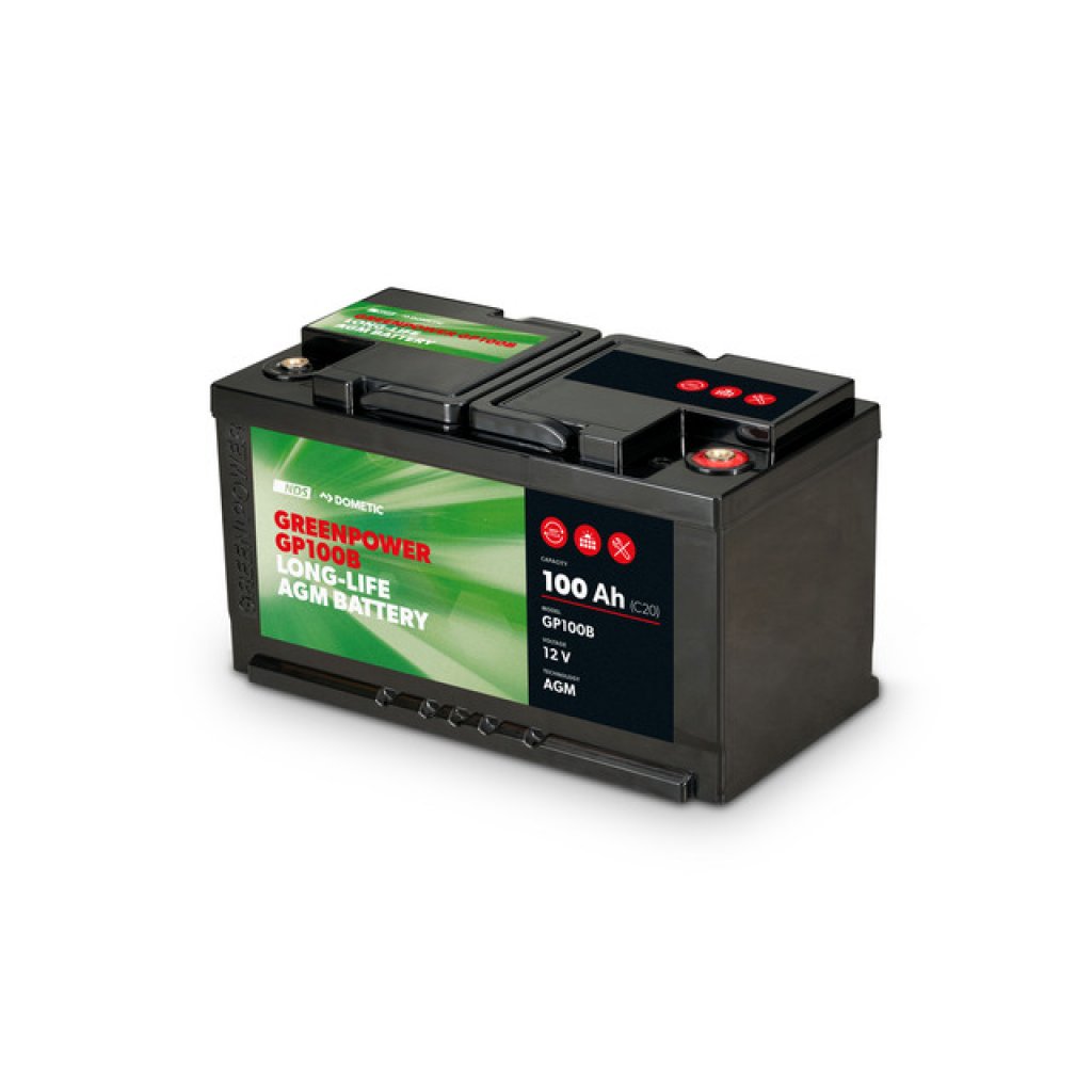 BÜTTNER DOMETIC NDS Green Power AGM Batterie 12 V-100 Ah geeignet für Ducato