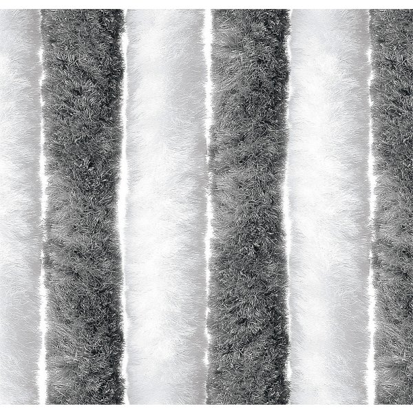 ARISOL Superflausch-Türvorhang grau/weiß