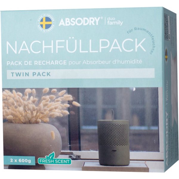 Absodry Nachfüllpackung Duo Family mit Frischeduft für Series 6 und Hanger