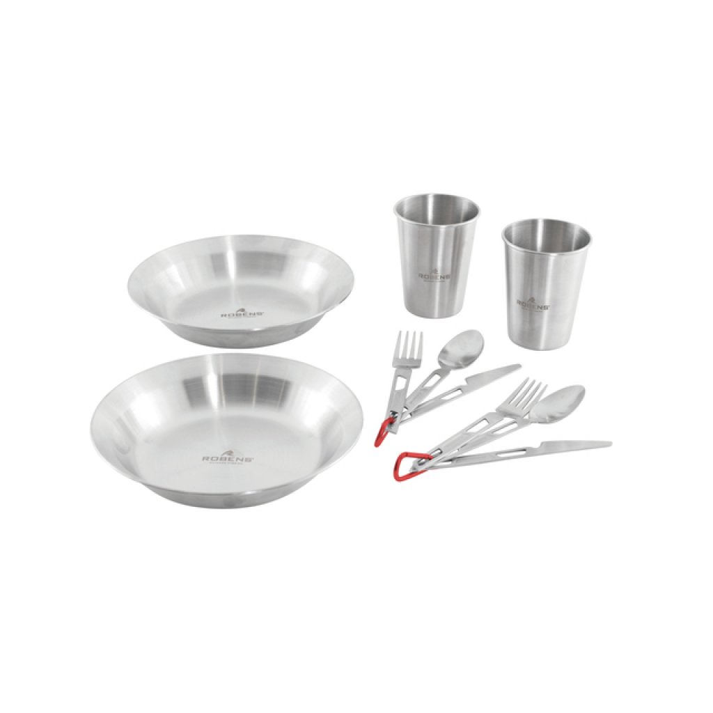 ROBENS Geschirrset ROBENS Sierra Steel Meal Set je 2 x Teller